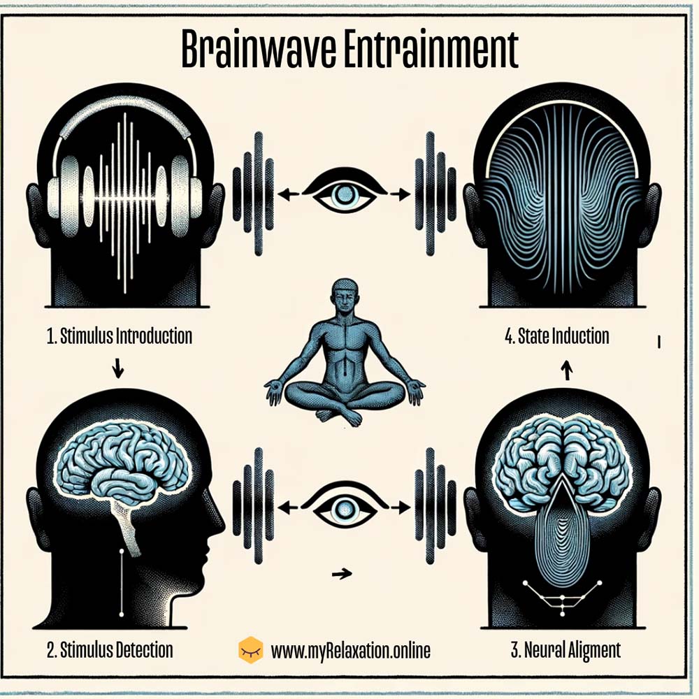 brainwave entrainment diagram how it works step by step