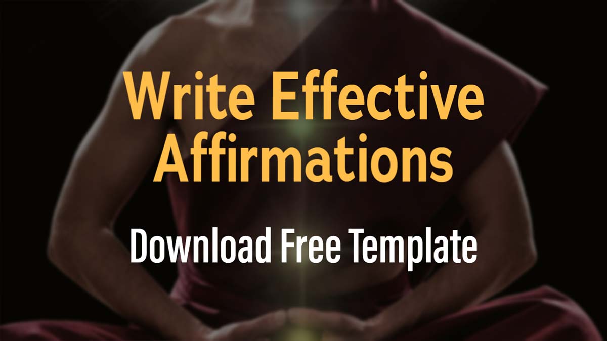write affirmations - free template download